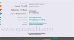 Desktop Screenshot of ganzrecht.com
